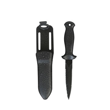 Titanium dive knife for scuba diving